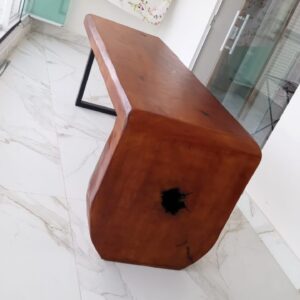 Mesa Cascata Curva Prancha Rústica 2MT Orgânica Gourmet